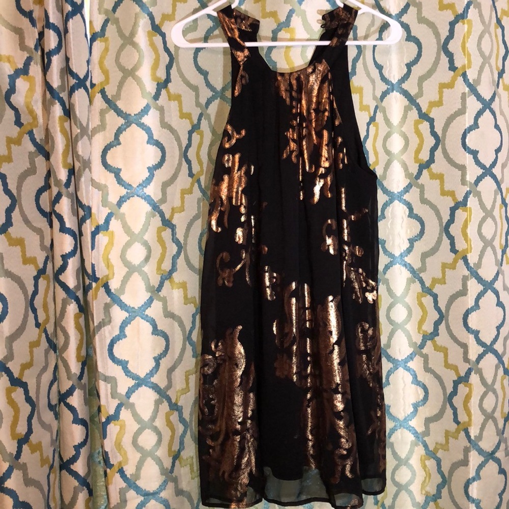 One clothing black and gold dress